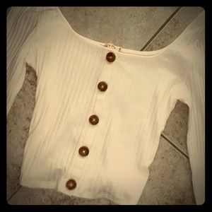 White long sleeve with buttons